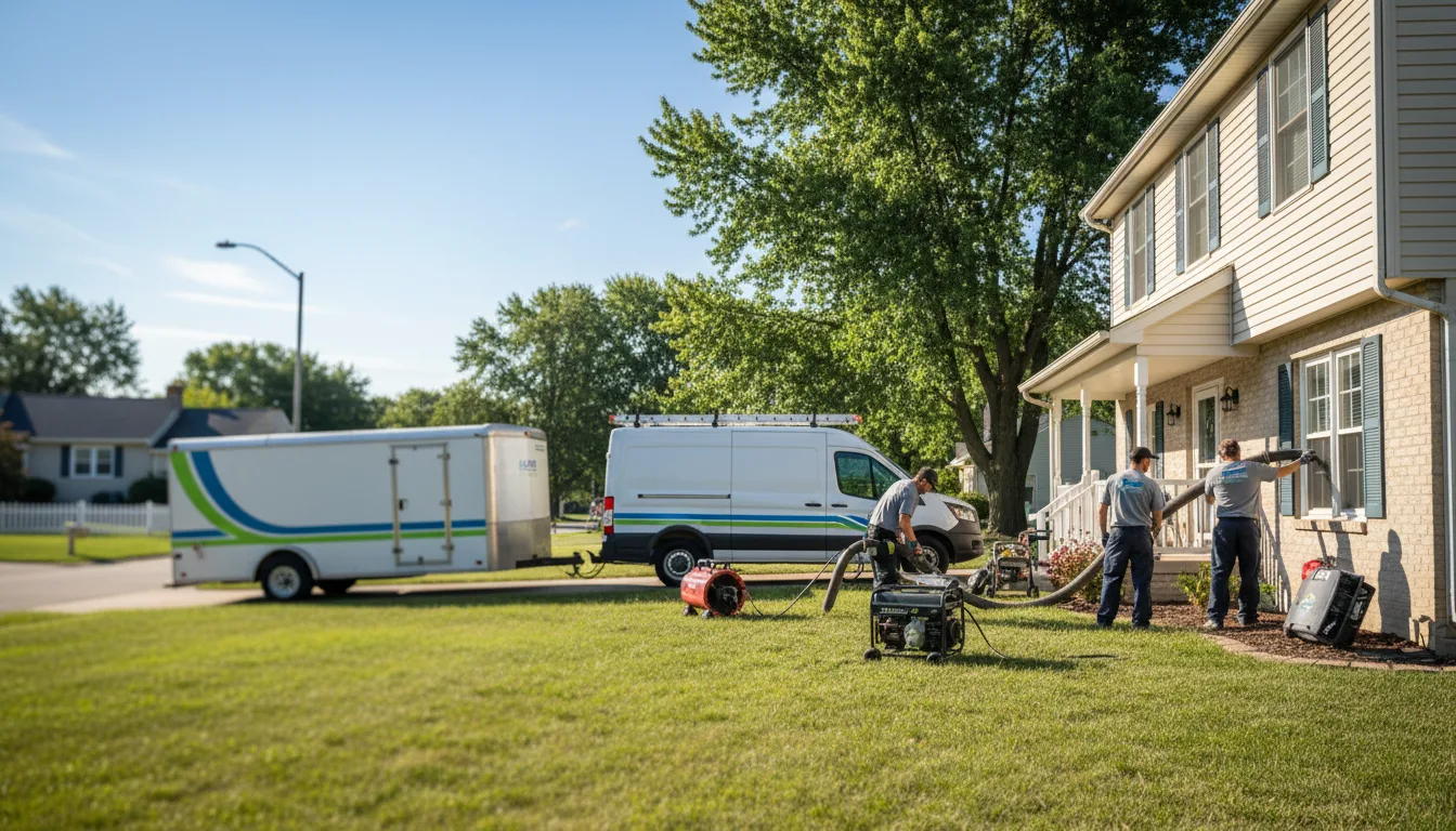 Flooded Basement Restoration And Cleanup With Repair in Southington, OH near me